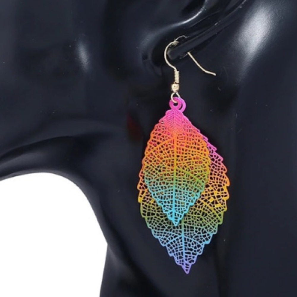 NEW!💙💎COLORFUL! BRIGHT & BOLD LEAVES💎💙ADORABLE - Picture 5 of 8
